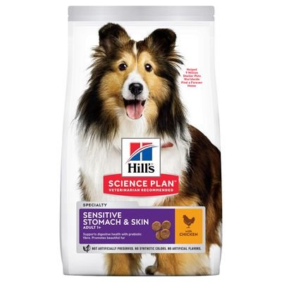 Hill's Science Plan Adult 1+ Sensitive Stomach & Skin Medium poulet pour chien