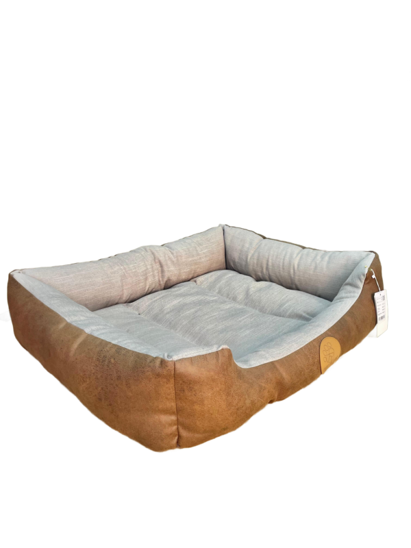 Coussin Marron et Beige avec Rembourrage Confortable